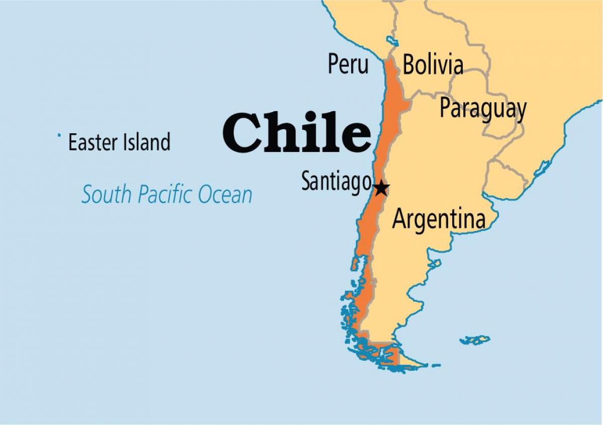Сантьяго-де-Чили карте