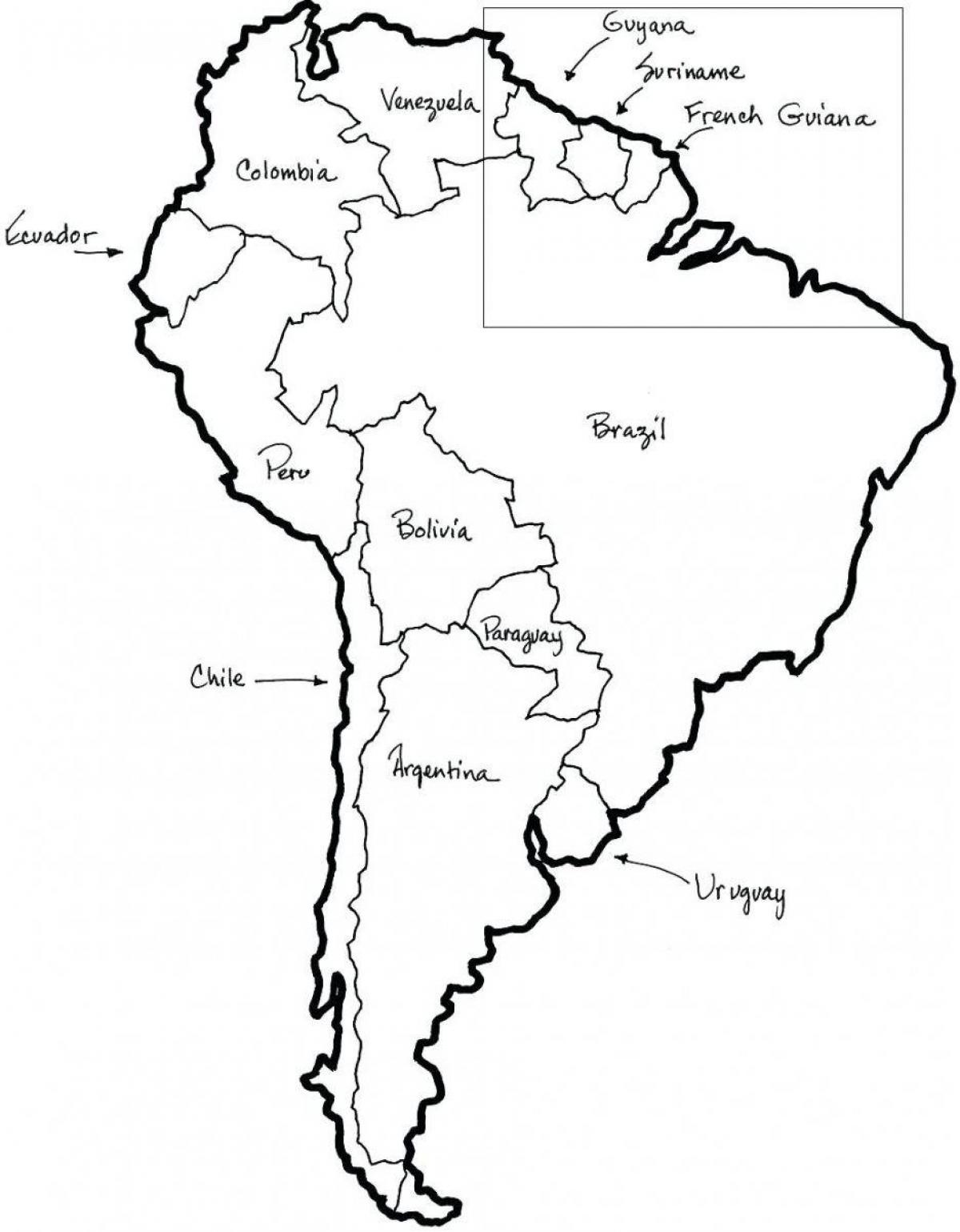 Карта Чили-подвески с французским замком