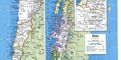 Карта подробная Чили