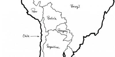 Карта Чили-подвески с французским замком